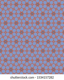 Seamless vector pattern in geometric ornamental style
