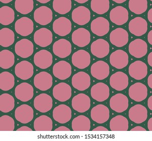Seamless vector pattern in geometric ornamental style