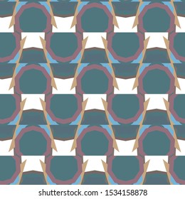 Seamless vector pattern in geometric ornamental style