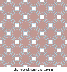 Seamless vector pattern in geometric ornamental style