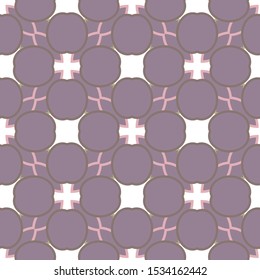 Seamless vector pattern in geometric ornamental style