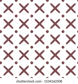 Seamless vector pattern in geometric ornamental style