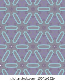 Seamless vector pattern in geometric ornamental style