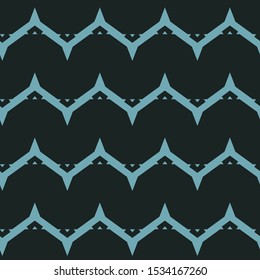 Seamless vector pattern in geometric ornamental style