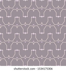 Seamless vector pattern in geometric ornamental style