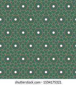 Seamless vector pattern in geometric ornamental style