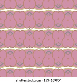Seamless vector pattern in geometric ornamental style