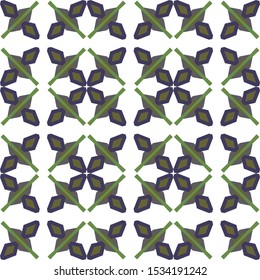 Seamless vector pattern in geometric ornamental style