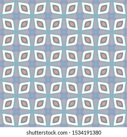 Seamless vector pattern in geometric ornamental style