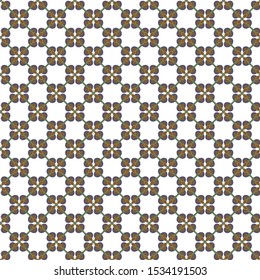 Seamless vector pattern in geometric ornamental style