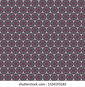 Seamless vector pattern in geometric ornamental style