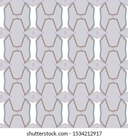 Seamless vector pattern in geometric ornamental style