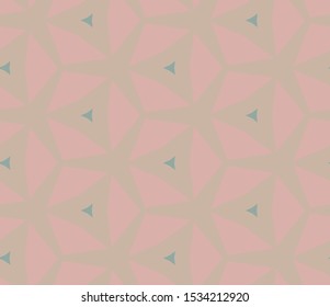 Seamless vector pattern in geometric ornamental style