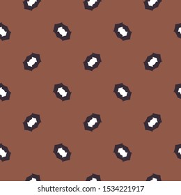 Seamless vector pattern in geometric ornamental style
