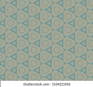Seamless vector pattern in geometric ornamental style