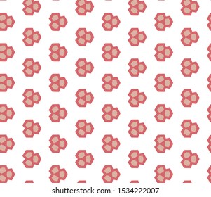 Seamless vector pattern in geometric ornamental style