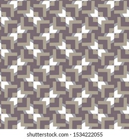Seamless vector pattern in geometric ornamental style