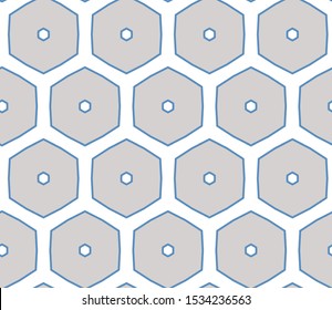 Seamless vector pattern in geometric ornamental style