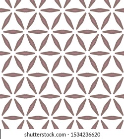 Seamless vector pattern in geometric ornamental style