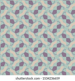 Seamless vector pattern in geometric ornamental style