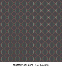 Seamless vector pattern in geometric ornamental style