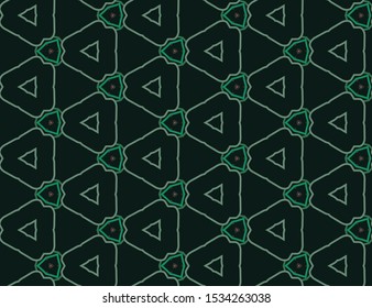 Seamless vector pattern in geometric ornamental style