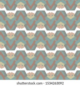 Seamless vector pattern in geometric ornamental style