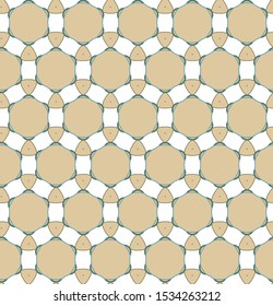 Seamless vector pattern in geometric ornamental style