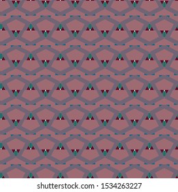 Seamless vector pattern in geometric ornamental style