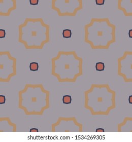 Seamless vector pattern in geometric ornamental style