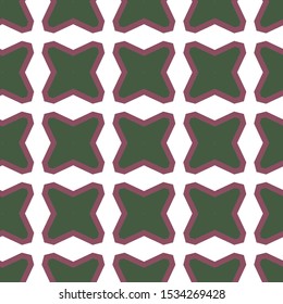 Seamless vector pattern in geometric ornamental style