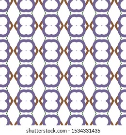 Seamless vector pattern in geometric ornamental style