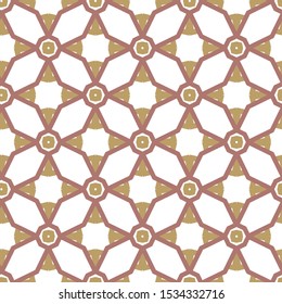 Seamless vector pattern in geometric ornamental style