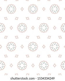 Seamless vector pattern in geometric ornamental style