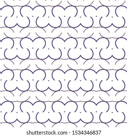 Seamless vector pattern in geometric ornamental style