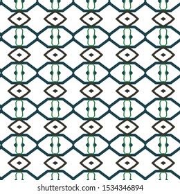 Seamless vector pattern in geometric ornamental style