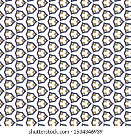 Seamless vector pattern in geometric ornamental style