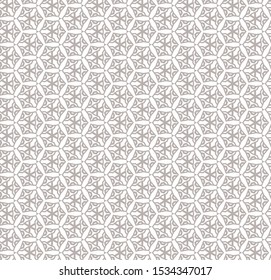 Seamless vector pattern in geometric ornamental style