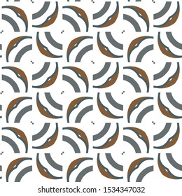 Seamless vector pattern in geometric ornamental style