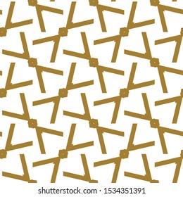 Seamless vector pattern in geometric ornamental style