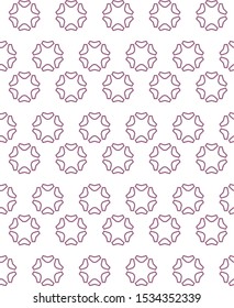 Seamless vector pattern in geometric ornamental style