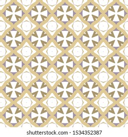 Seamless vector pattern in geometric ornamental style