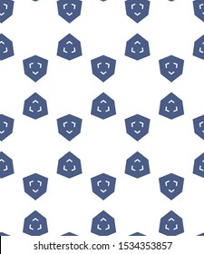 Seamless vector pattern in geometric ornamental style