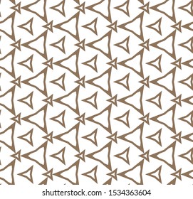 Seamless vector pattern in geometric ornamental style