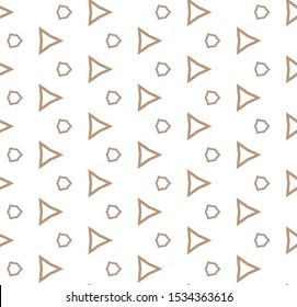 Seamless vector pattern in geometric ornamental style