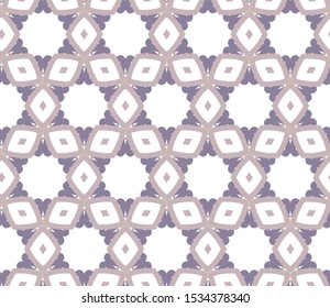 Seamless vector pattern in geometric ornamental style