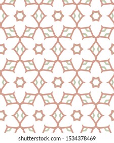 Seamless vector pattern in geometric ornamental style
