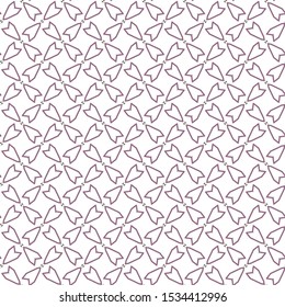 Seamless vector pattern in geometric ornamental style