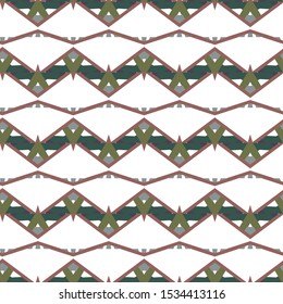 Seamless vector pattern in geometric ornamental style