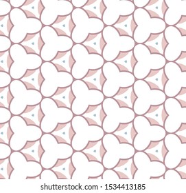 Seamless vector pattern in geometric ornamental style